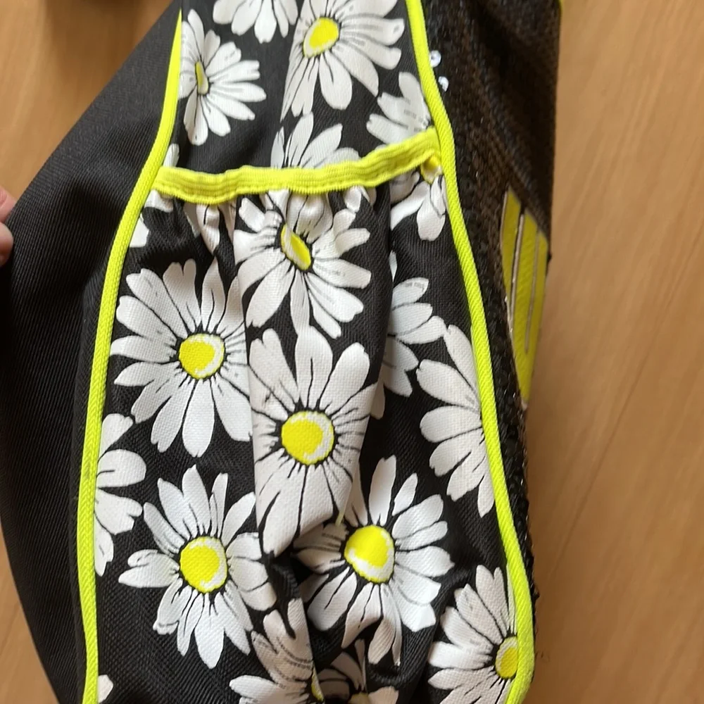 JUSTICE “JUST BE YOU” SEQUIN COMPUTER SCHOOL BAG BLACK YELLOW